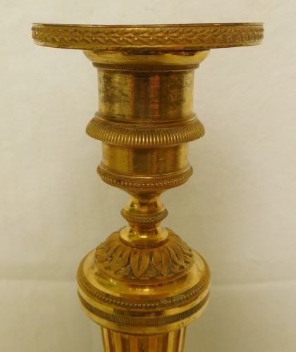 Flambeaux Louis XVI en bronze doré attribués à Claude Galle - GSLR Antiques