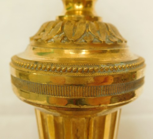 Flambeaux Louis XVI en bronze doré attribués à Claude Galle - Louis XVI