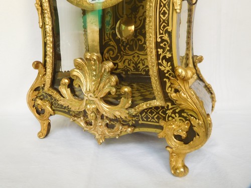 Antiquités - Regence marquetry cartel clock, Ledoux - Paris, 18th century circa 1730