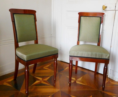 Jacob Desmalter - Empire mahogany chairs stamped - Seating Style Empire