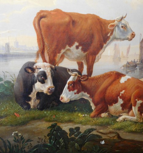 XIXe siècle - Cavalier dans un paysage - Abraham Bruiningh van Worell vers 1820-1830