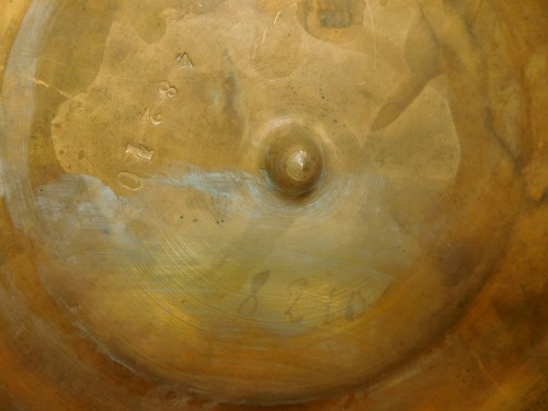 Antiquités - Claude Galle - Paire de flambeaux en bronze doré d'époque Empire