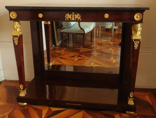 Console Retour d'Egypte en acajou - Mobilier Style Empire