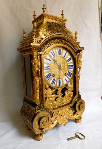 Pendule cartel Louis XIV par Fiacre Clement - Horlogerie Style Louis XIV