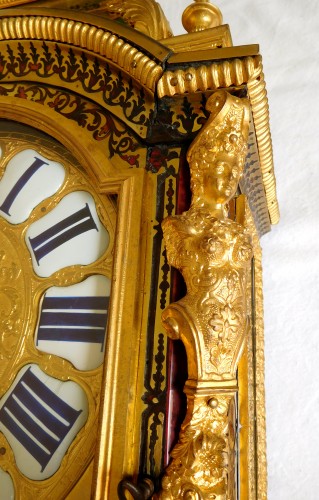 Antiquités - Louis XIV Boulle marquetry clock
