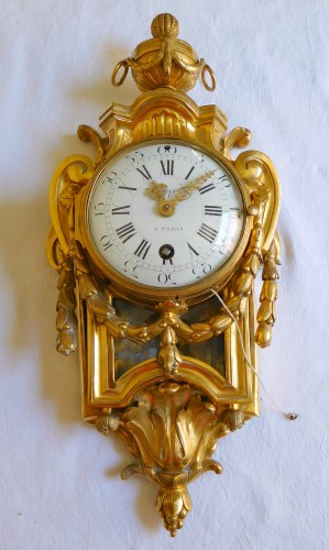 Horology  - Ormolu bedroom cartel circa 1775