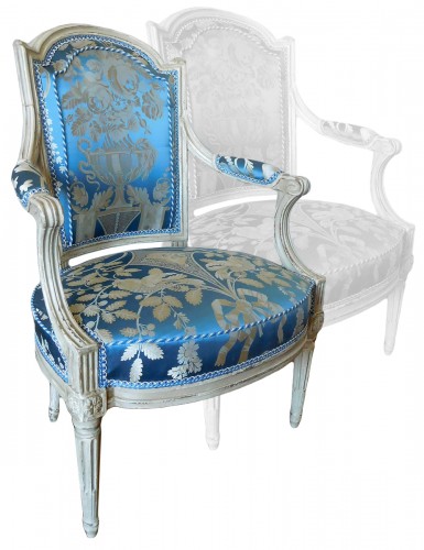 Pair Of Louis XVI Armchairs Stamped C Sené 