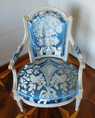 18th century - Pair Of Louis XVI Armchairs Stamped C Sené 