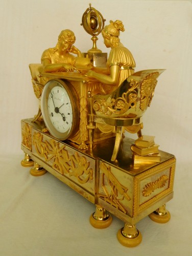 Horology  - Empire ormolu clock - The Astronomy, after Reiche by Claude Galle