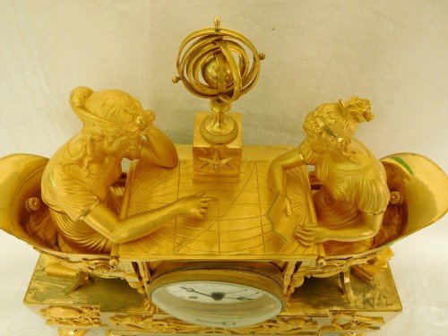 19th century - Empire ormolu clock - The Astronomy, after Reiche by Claude Galle