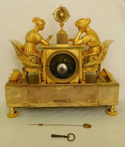 Empire ormolu clock - The Astronomy, after Reiche by Claude Galle - Empire