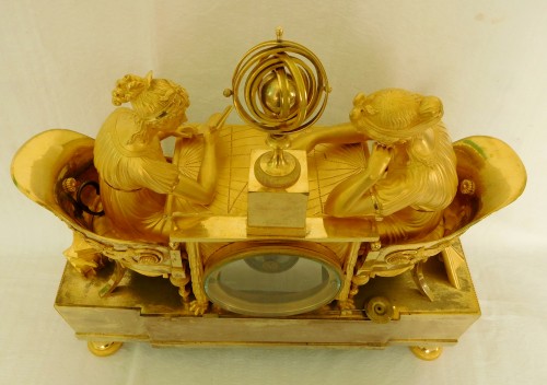 Empire - Empire ormolu clock - The Astronomy, after Reiche by Claude Galle