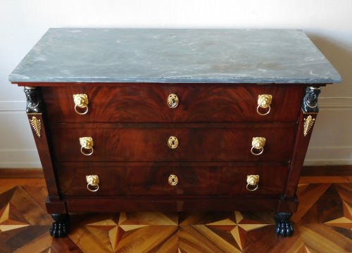 Furniture  - Mahogany commode, Empire Consulat period