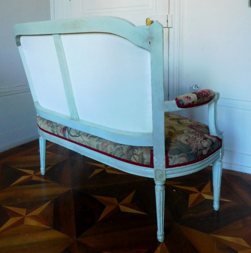 Canapé en tapisserie d'Aubusson d'époque Louis XVI - Louis XVI