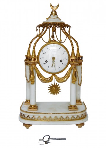 18th Century So-called A La Turque Clock By Furet - Louis XVI Period