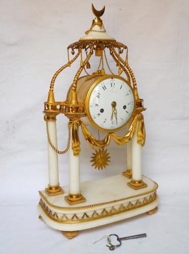 18th Century So-called A La Turque Clock By Furet - Louis XVI Period - Horology Style Transition