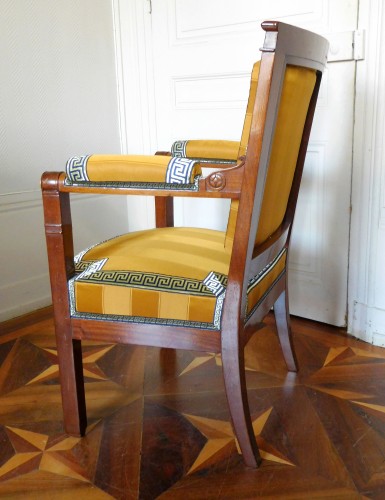 19th century - Empire period desk mahogany armchair 