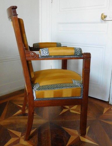 Empire - Empire period desk mahogany armchair 