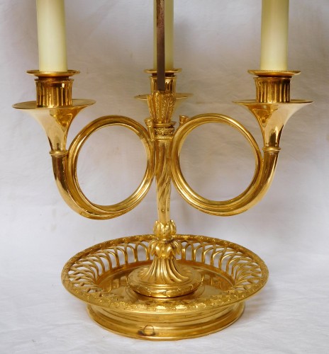 Luminaires Lampe - Lampe bouillotte en bronze d'époque Louis XVI - Directoire