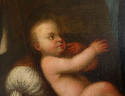 Louis XIV - Sainte Famille d'après Raphael - Ecole Italienne du 17e siècle