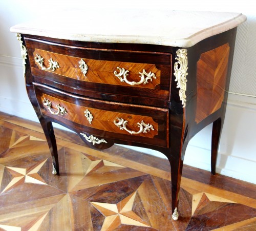 Mobilier Commode - Commode d'entre deux d'époque Louis XV estampillée de Birclet