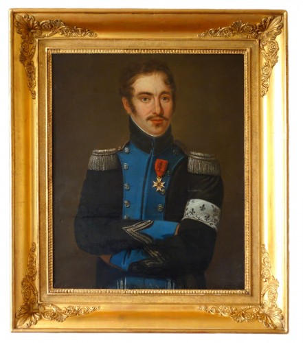 Portrait d'un officier de l'Armée de Condé pendant l'Empire - Ecole française du 19e siècle