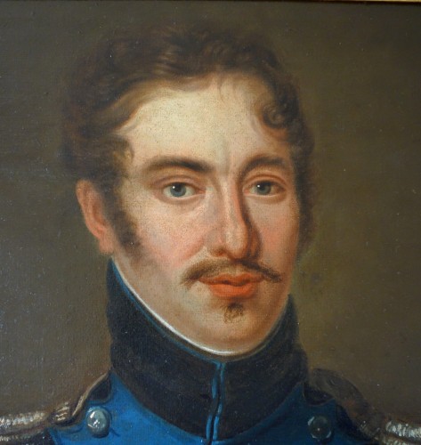 Portrait d'un officier de l'Armée de Condé pendant l'Empire - Ecole française du 19e siècle - GSLR Antiques