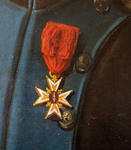 Empire - Portrait d'un officier de l'Armée de Condé pendant l'Empire - Ecole française du 19e siècle