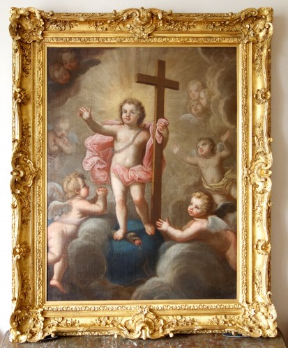 L'enfant Jésus en gloire  - Pierre Staron 1711  - Tableaux et dessins Style Louis XIV