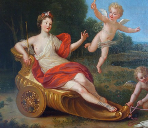 Tableaux et dessins Tableaux XVIIIe siècle - Le char de Vénus - Ecole française du 18e siècle