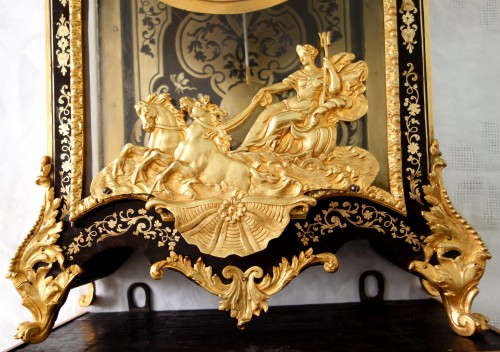XVIIIe siècle - Cartel Louis XIV et sa console, mouvement signé de J Jean Varin