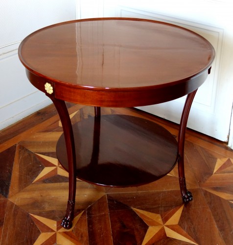 Mahogany so-called cabaret table, Consulate period, attributed to Molitor - Furniture Style Empire