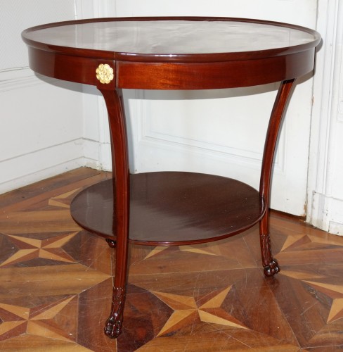Mahogany so-called cabaret table, Consulate period, attributed to Molitor - 