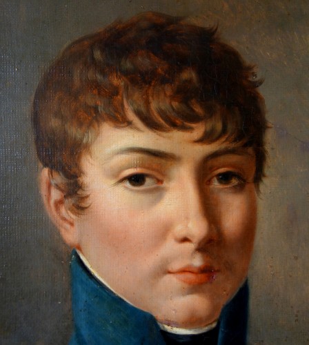 Portrait d'un lycéen sous l'Empire - Ecole française du début 19e siècle - GSLR Antiques