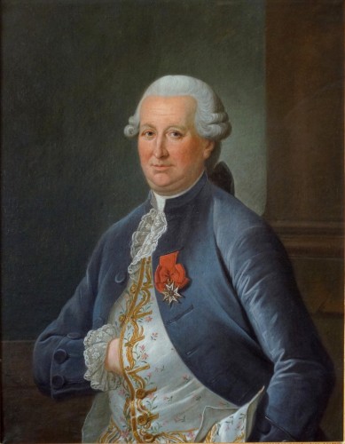 Portrait de Louis Béra Comte de Latran - Ecole française du 18e siècle - Tableaux et dessins Style Louis XVI