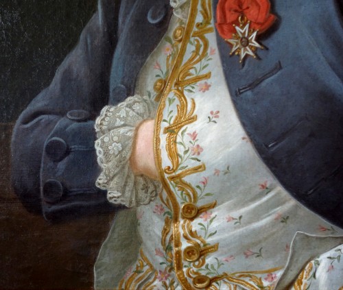 XVIIIe siècle - Portrait de Louis Béra Comte de Latran - Ecole française du 18e siècle