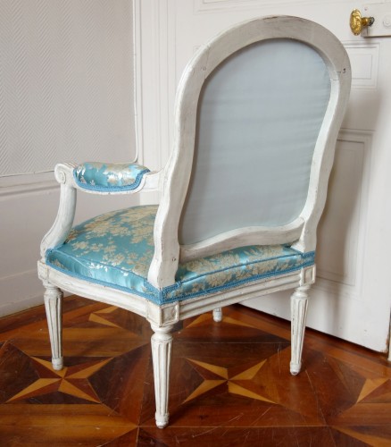 Paire de fauteuils d'époque Louis XV - estampille de Louis Delanois - Louis XV
