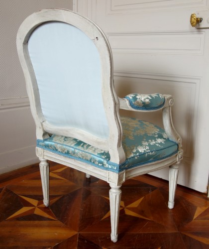 Louis XV - Paire de fauteuils d'époque Louis XV - estampille de Louis Delanois