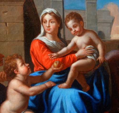 Louis XIV - Holy Family after Nicolas Poussin, early 18th century French school