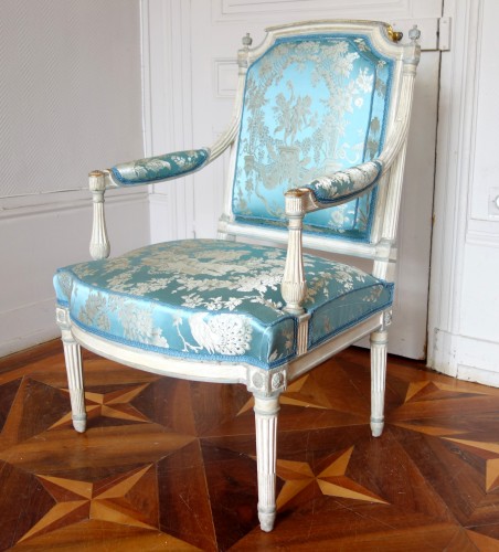 Paire de fauteuils à la Reine d'époque Louis XVI - Louis XVI