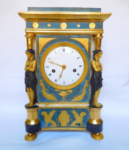 Porcelain Clock Circa 1800-1805 - Horology Style Empire