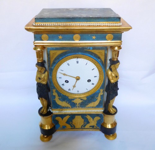 Porcelain Clock Circa 1800-1805 - Empire