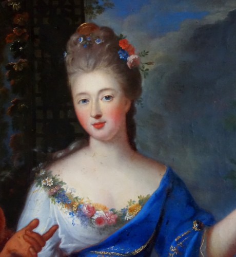 XVIIIe siècle - Portrait de la Princesse de Conti, attribué à Pierre Gobert