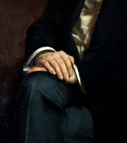 Jean Syndon Faurie (1869-1937) - Autoportrait du peintre - Art nouveau