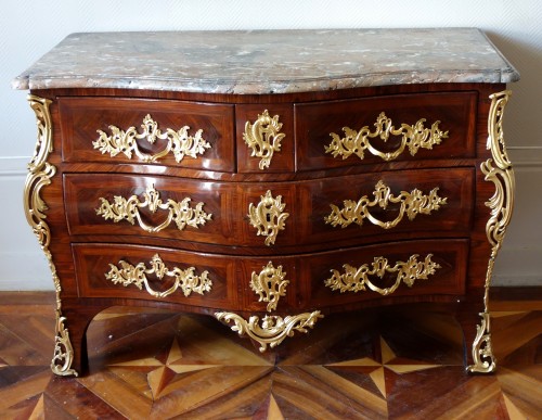 Regence Louis XV Violetwood Commode / Chest Of Drawers - IB Gautier stamped - Furniture Style Louis XV