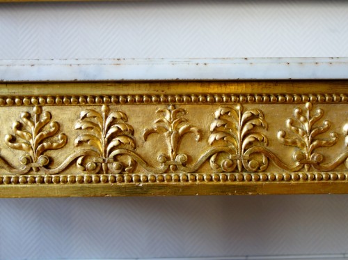 Antiquités - Console en bois sculpté et doré d'époque Louis XVI