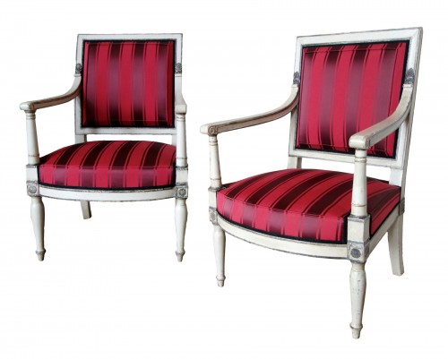 2 Empire Armchairs Coming From The Tuileries And Fontainebleau Palaces