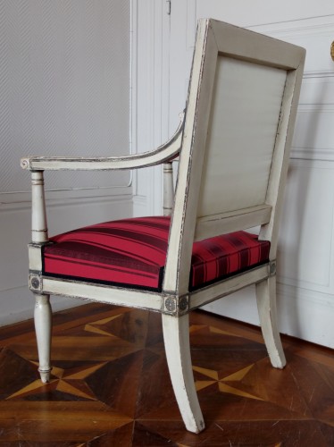 19th century - 2 Empire Armchairs Coming From The Tuileries And Fontainebleau Palaces