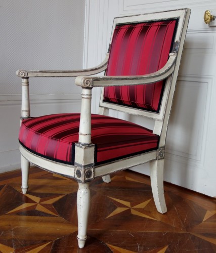 2 Empire Armchairs Coming From The Tuileries And Fontainebleau Palaces - Empire