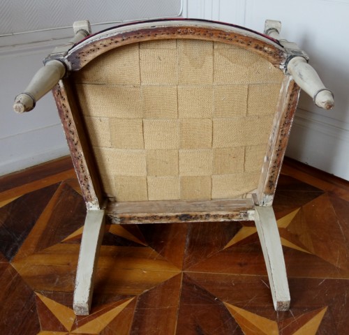 Antiquités - Paire de fauteuils d'époque Empire attribués à Jacob
